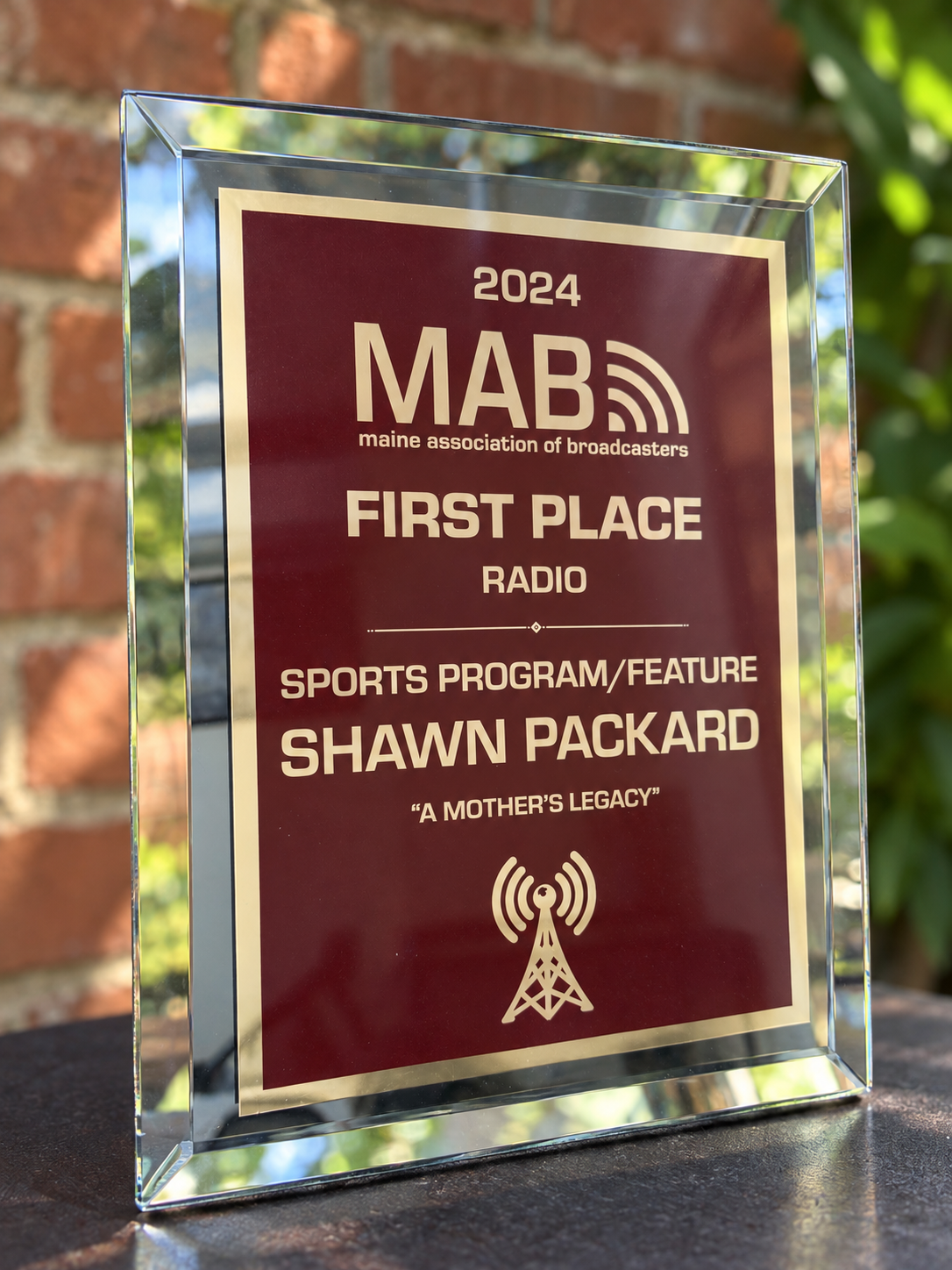 MAB Award 2024 presented to Shawn Packard